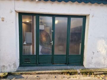 Avant / Porte-fenêtre 4 vantaux avec 2 châssis fixes latéraux